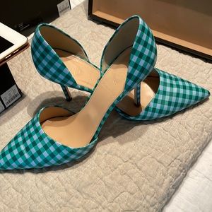 J Crew checker pumps!!